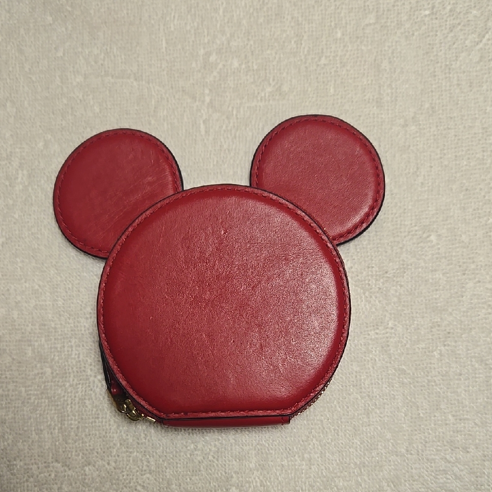 Red Coach/Mickey Mouse Coin Purse
